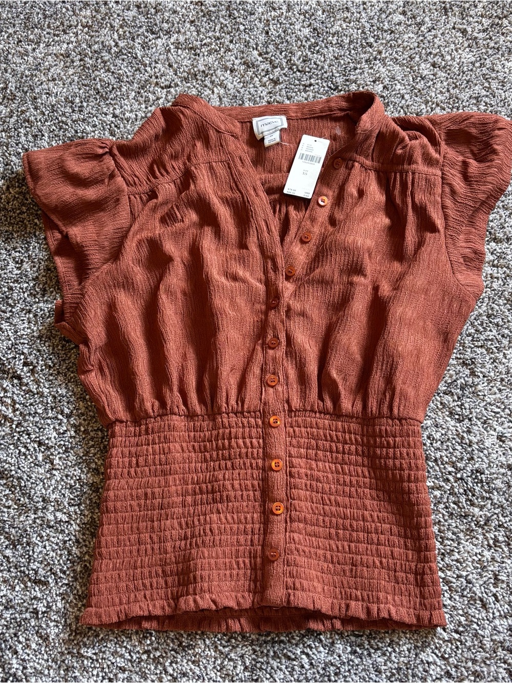 Maeve Flutter sleeve top